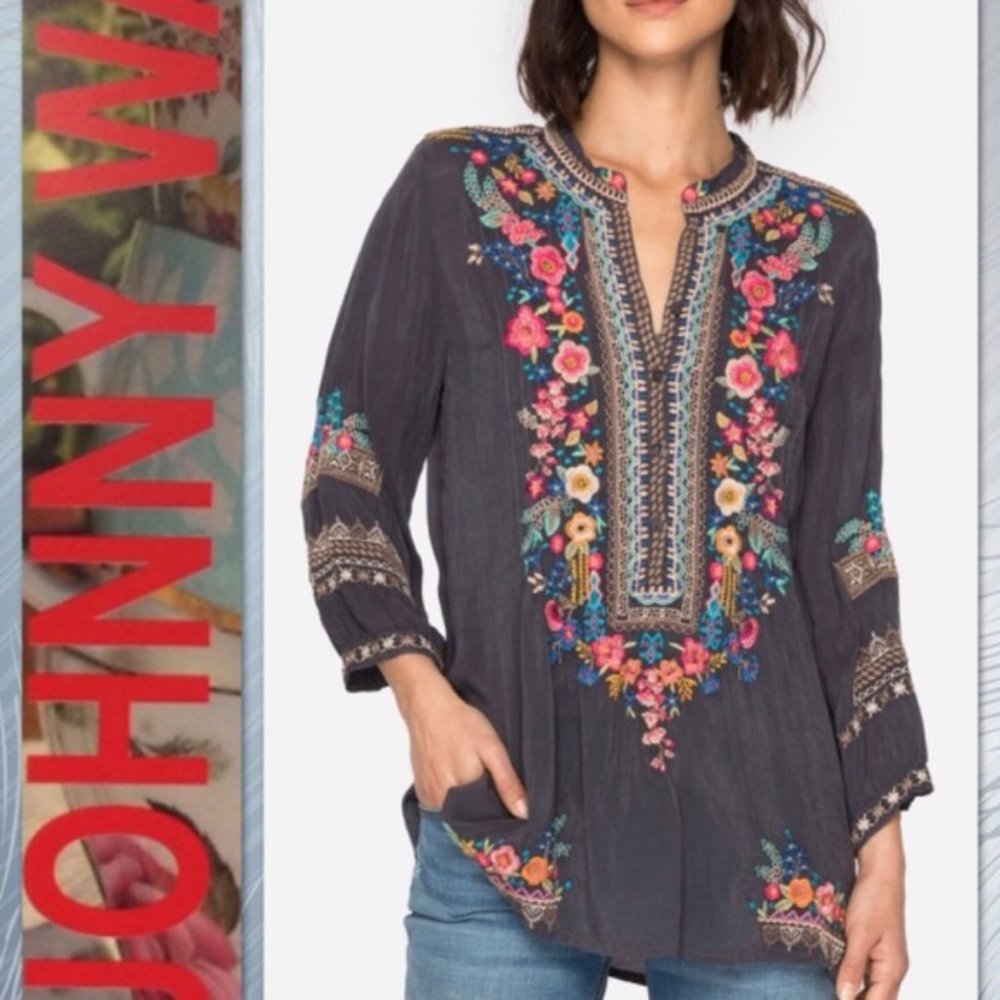 ISO Johnny Was Sarabeth Embroidered Tunic